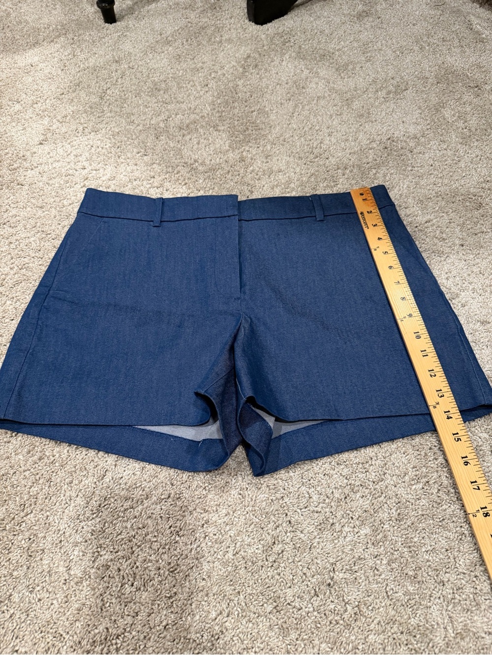 LOFT High-Waist Navy Tailored Shorts